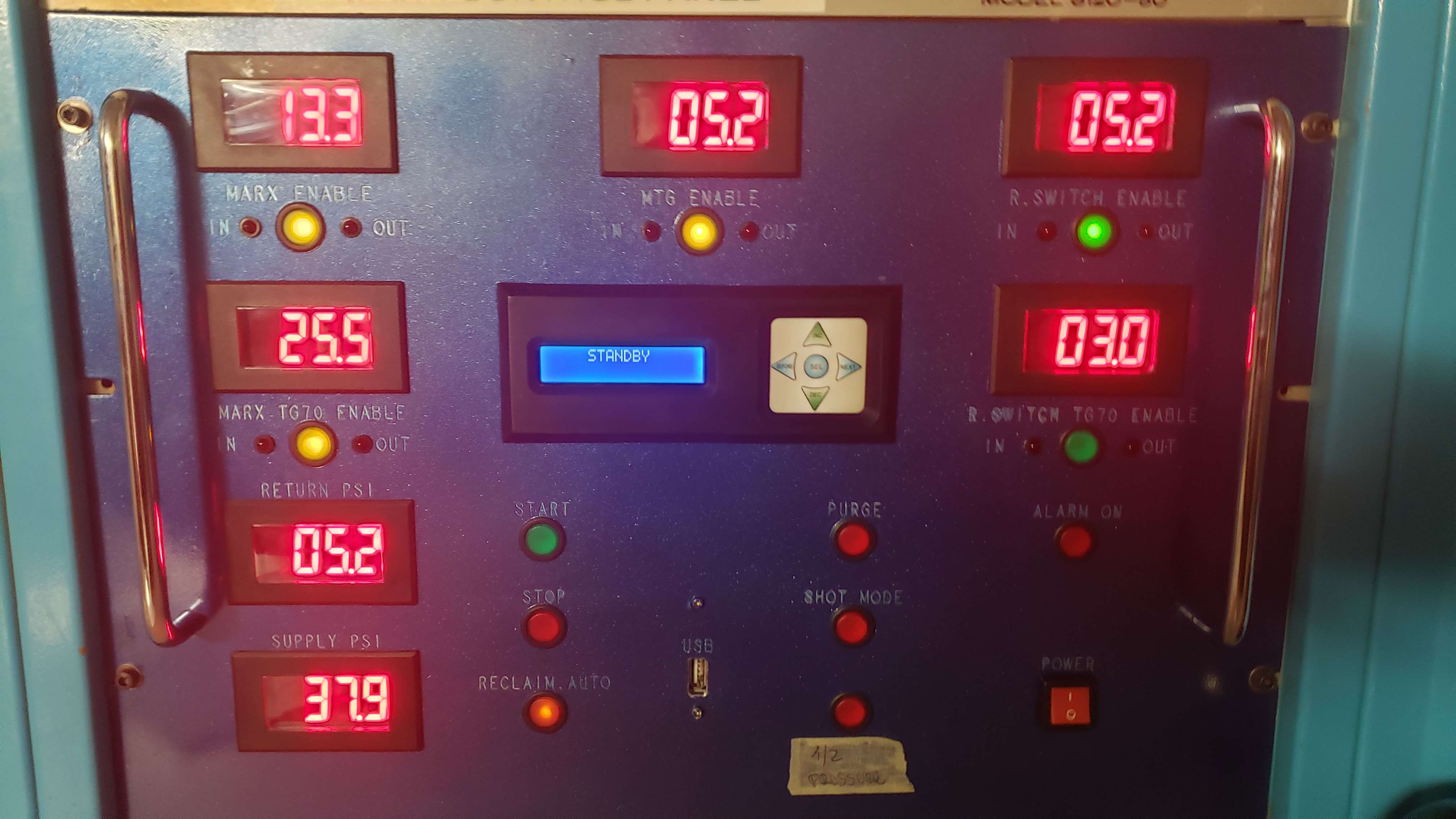 Original System control panel
